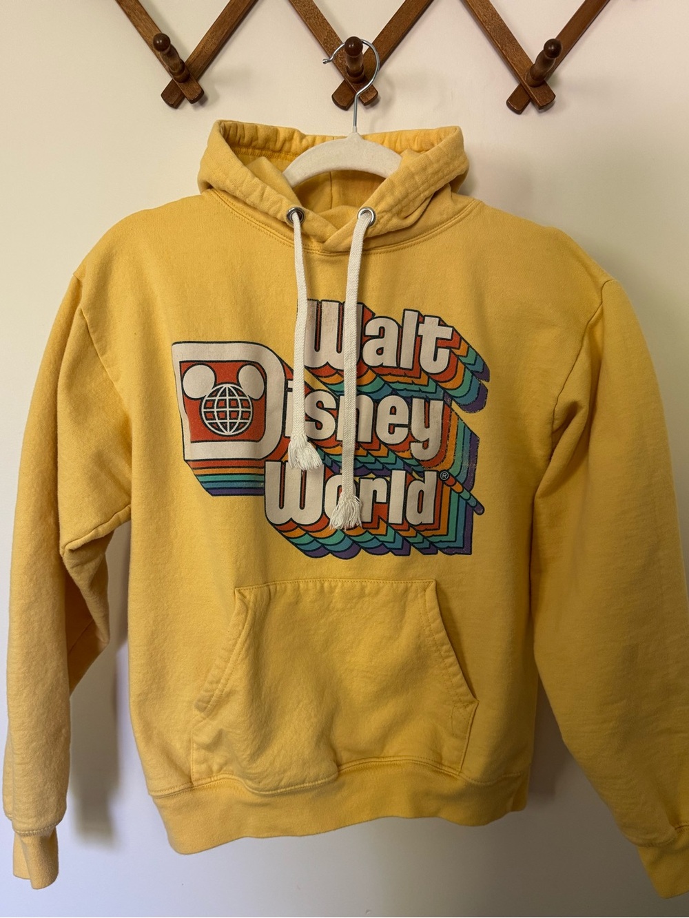 Disney World Retro Yellow Hoodie
